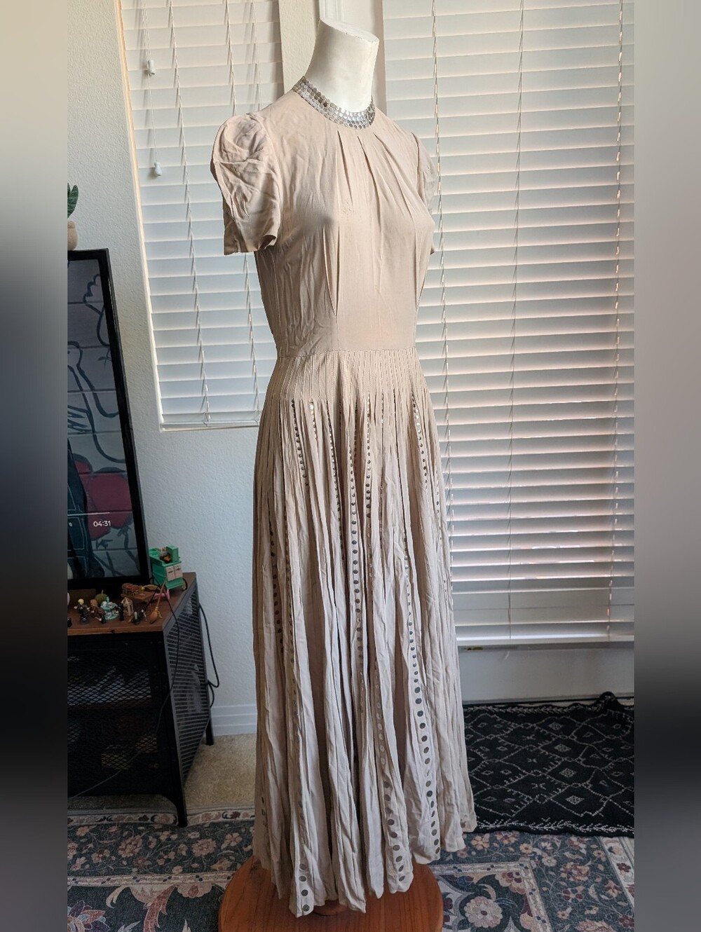1940s Studded Gown
